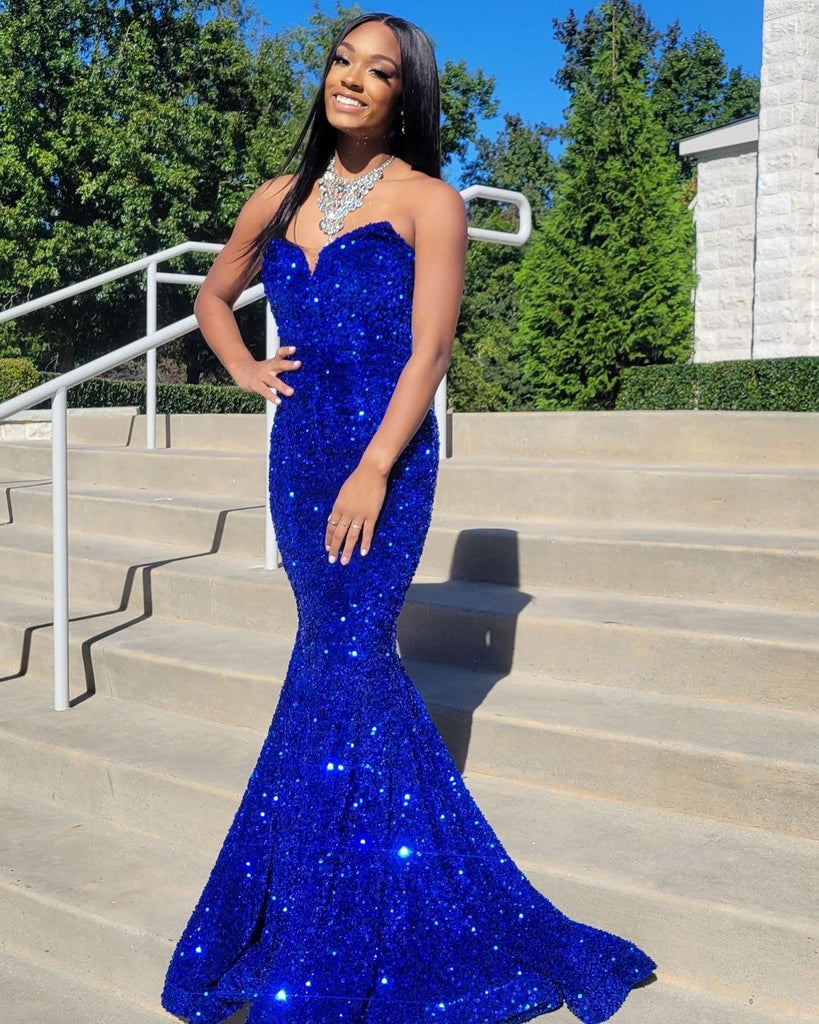 sparkly blue dress